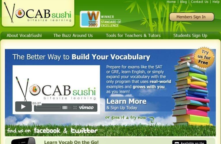 Learn English on Vocabsushi.