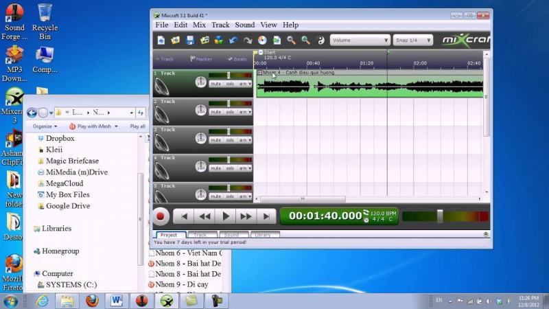 Record as much as you like and create unlimited quantities with Mixcraft 9