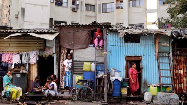 Maharashtra Slum in India