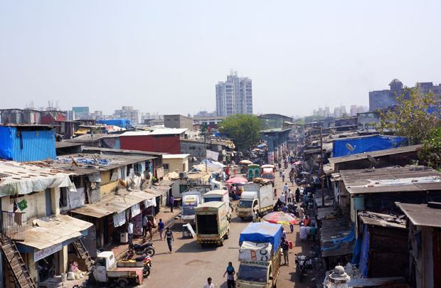Maharashtra Slum in India
