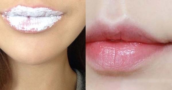 Treat dark lips with toothpaste