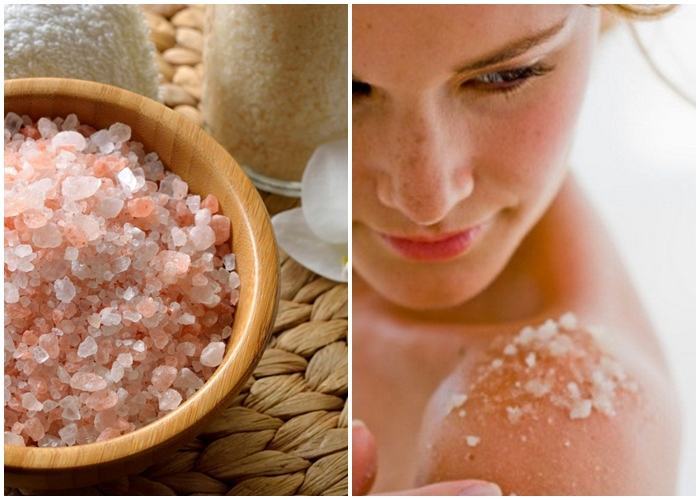 Using sea salt particles to solve acne on the back is always the choice of smart girls.