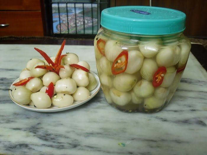 Pickled onions on Tet holiday
