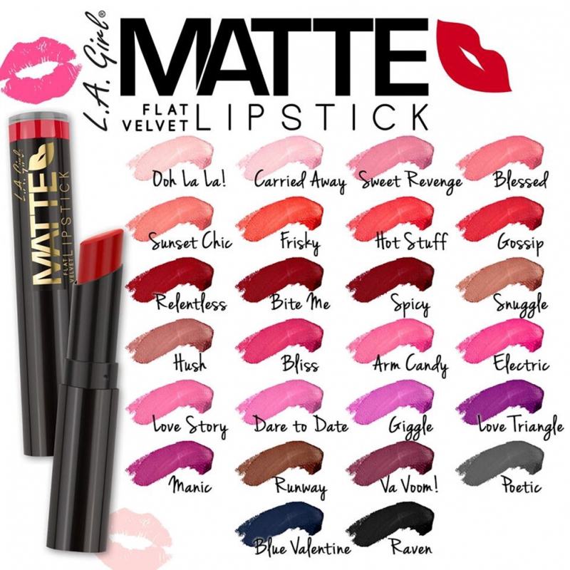 LA Girl Matte Flat Velvet Lipstick Super Pretty Palette