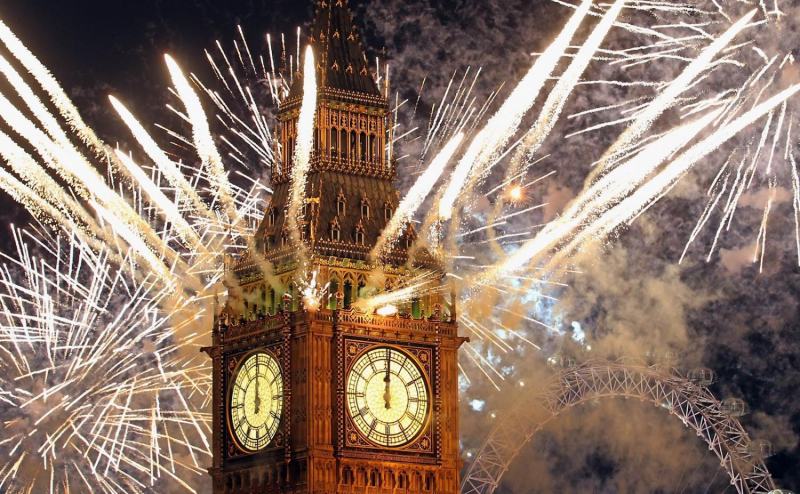 When Big Ben's clock rings for the first time, they will sing the song together