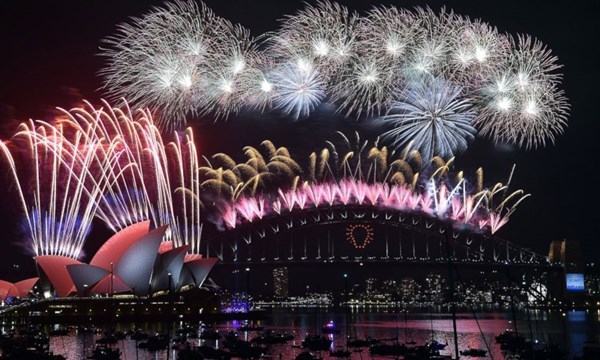 Fireworks at Sydney Harbor Bridge - Australia