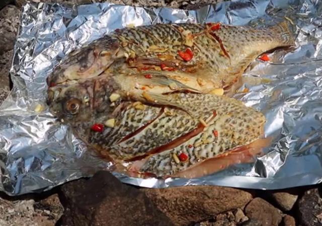 grilled fish foil