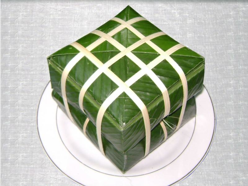 Green Chung Cake to welcome the Spring Festival.