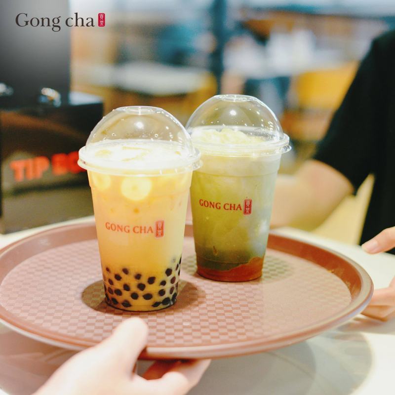 Gong Cha milk tea with delicious milk foam