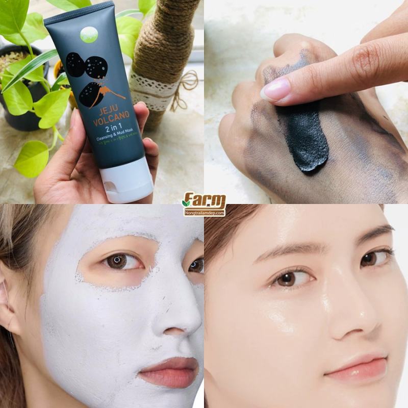Baby Bright Jeju Volcano 2 in 1 Cleansing Mud Mask