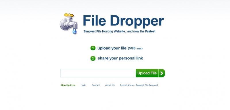 Interface of File Dropper