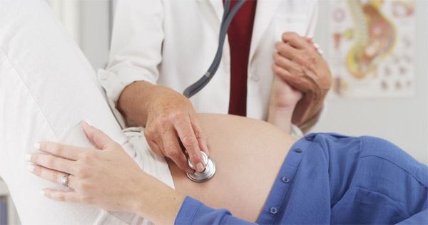 Routine antenatal check-up to check the health of mother and baby
