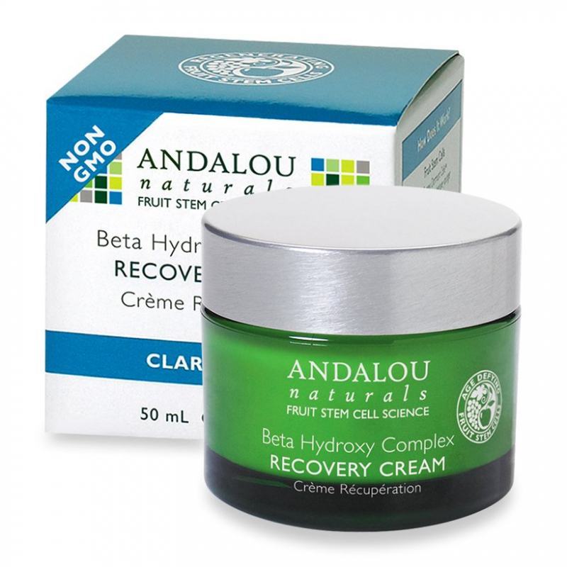Organic night cream for oily skin Andalou Beta Hydroxy Complex Recovery Cream