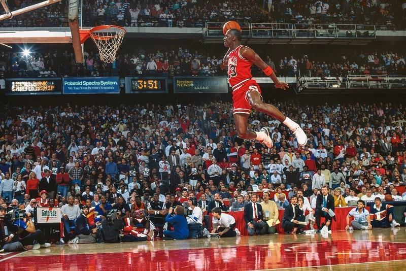 Basketball legend of the 90s: Michael Jordan