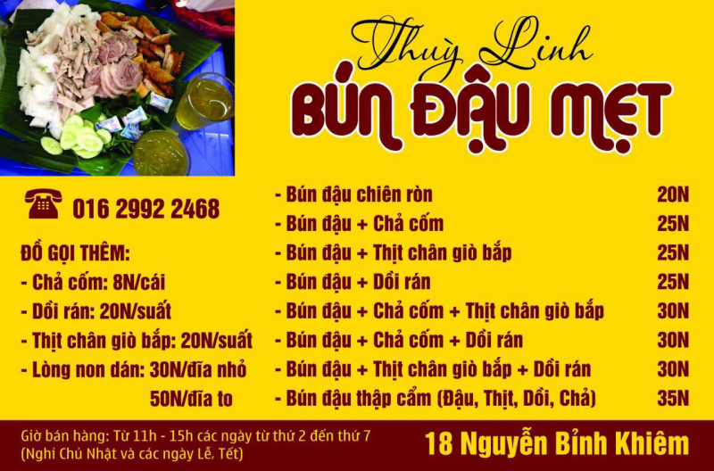 Bun Dau Ma Thuy Linh