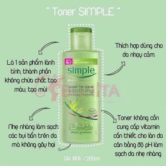 Simple toner with benign ingredients, suitable for all skin types