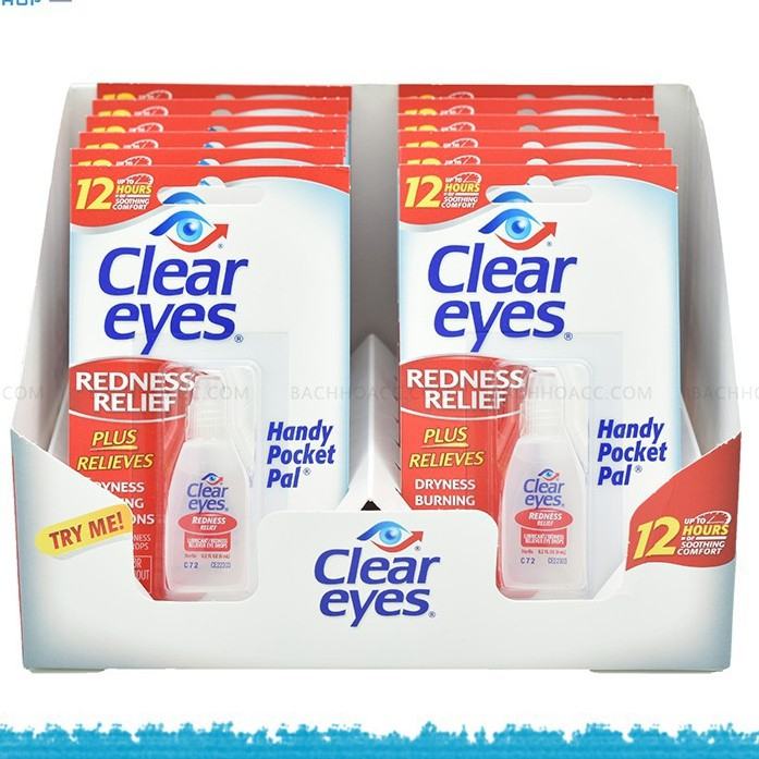Clear Eyes eye drops help prevent eye diseases caused by sitting too much in front of the computer screen