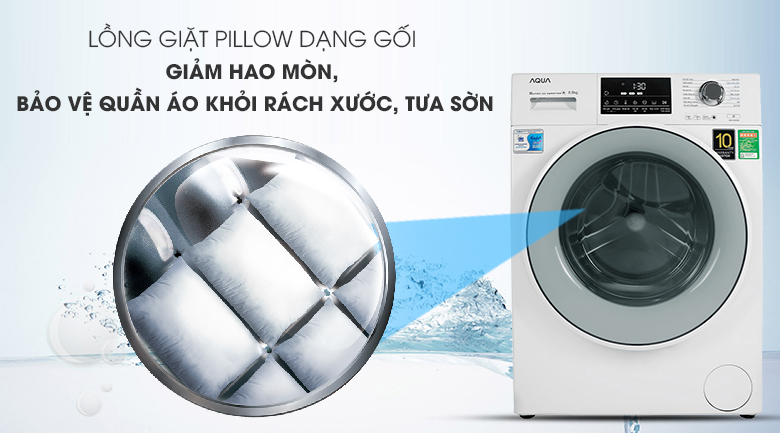 Aqua Inverter washing machine 8.5 kg AQD-D850E W