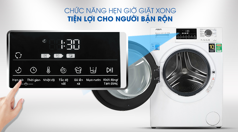 Aqua Inverter washing machine 8.5 kg AQD-D850E W