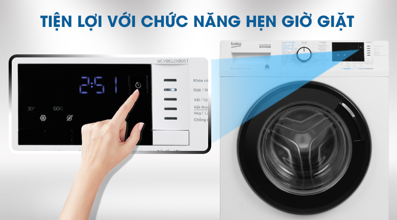 Beko Inverter 8 kg washing machine WCV8612XB0ST