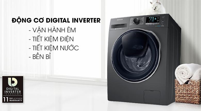 Samsung Inverter 10.5 kg washing machine WW10K6410QX/SV
