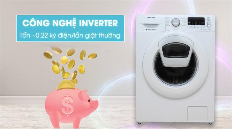 Samsung Addwash inverter washing machine 7,5kg WW75K5210YW/SV