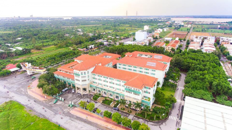 The large scale of Hoan My Cuu Long Hospital