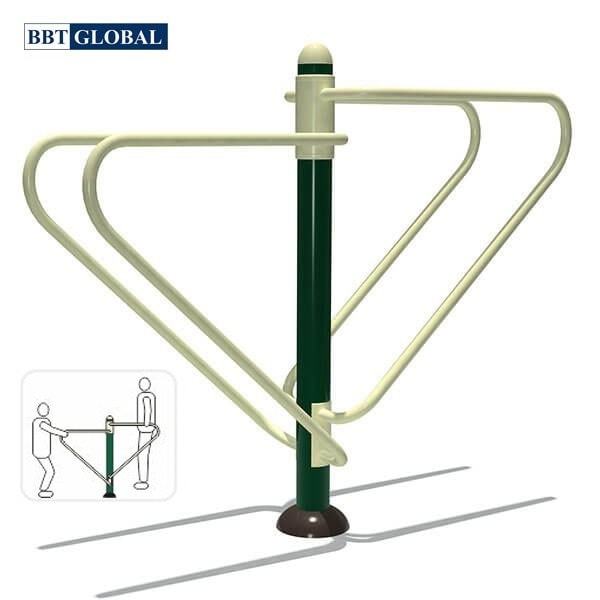 Double bar fitness equipment