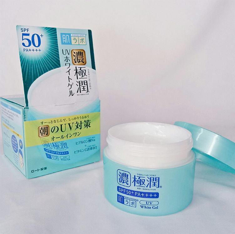 Hada Labo Sunscreen Day Cream SPF50+ PA++++ 90g Koi-Gokujyun UV White Gel
