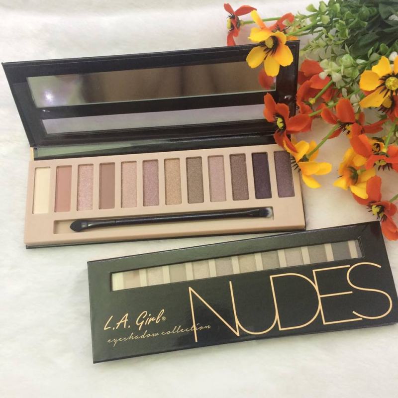 Launching 12 gentle nude pink tones with 3 Matte colors and 9 Shimmer colors to suit all skin tones, LA Girl Eyeshadow Collection Nudes products quickly stormed the beauty market, highly appreciated by the makeup blogger community.
