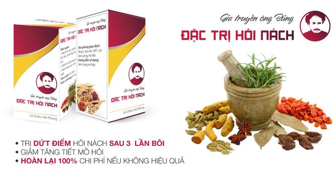 Special herbal treatment for underarm odor Ong Bong