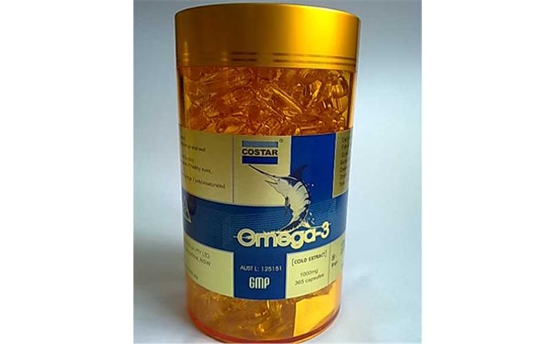 Costar Omega fish oil is produced in Australia, extracted 100% natural fish oil from deep and cold seas such as salmon, swordfish..., contains many unsaturated acids, DHA and EPA