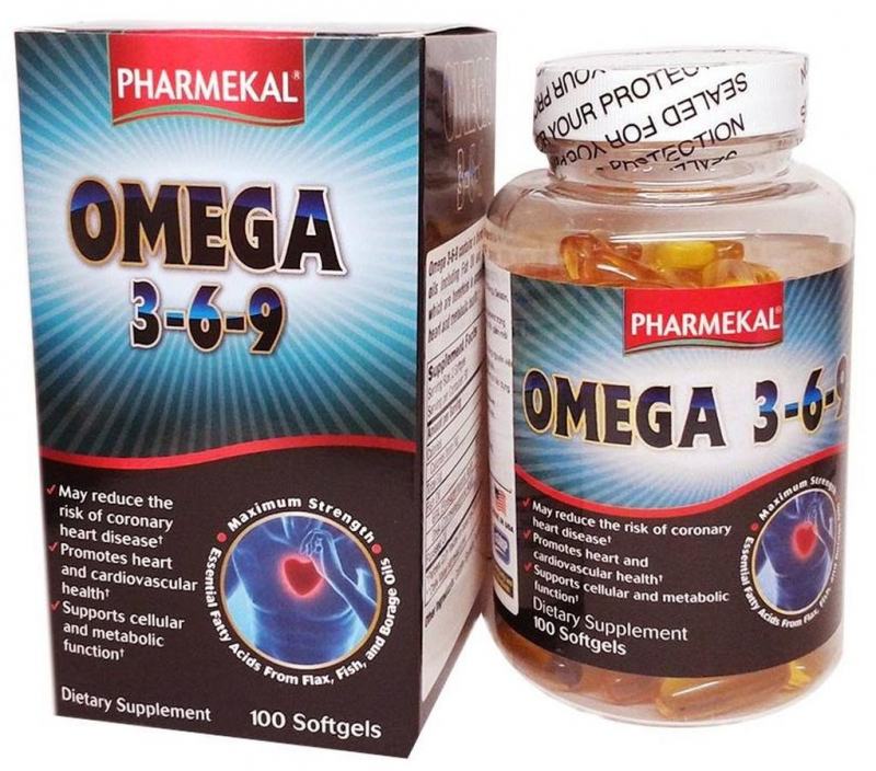 Pharmekal Omega 3-6-9 Fish Oil Tablets 100 capsules