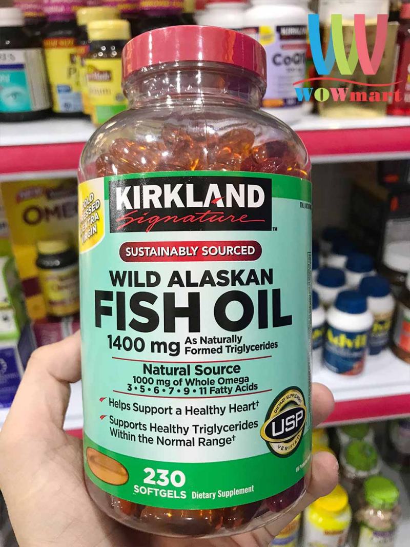 Kirkland Signature Wild Alaskan Fish Oil 1400mg 230 tablets