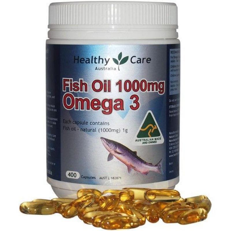 Australian Fish Oil Healthy Care Omega 3 1000mg 400 capsules