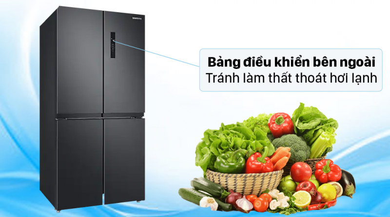 Samsung Inverter refrigerator 488 liters RF48A4000B4/SV