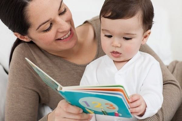 Reading books to your baby helps to increase vocabulary.