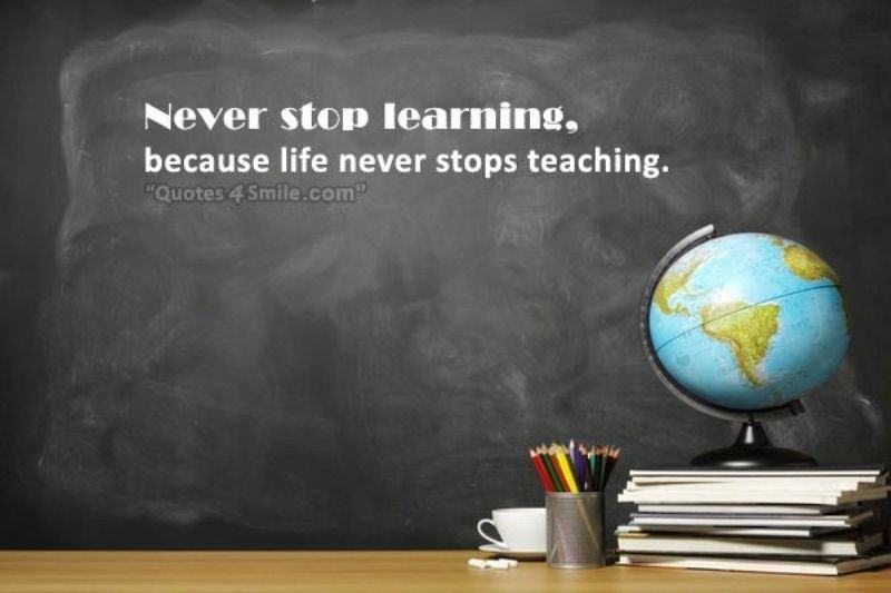 Not learning, adding knowledge is a mistake
