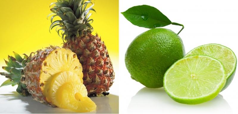 Use lemon and pineapple to tighten pores