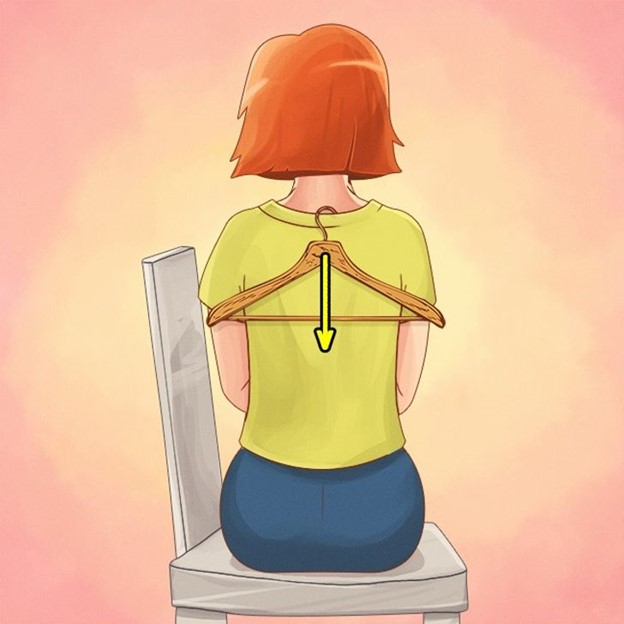 Posture focused on the weight of the back