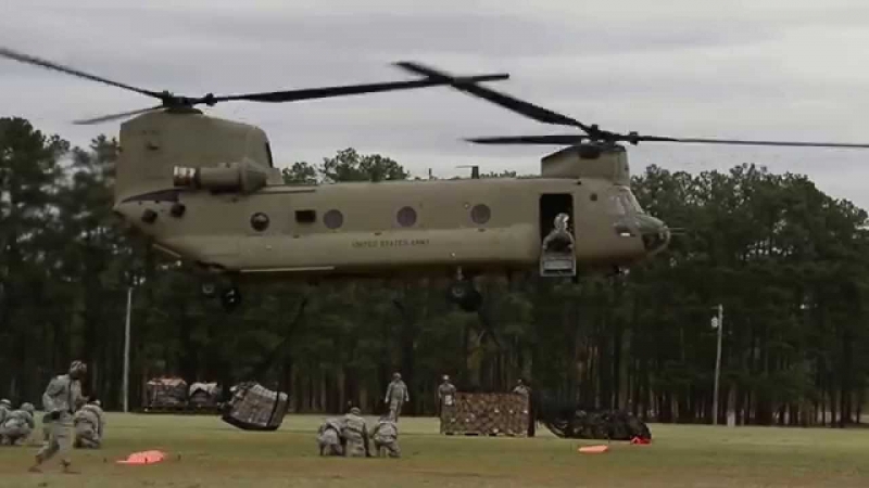 CH-47 Chinook Helicopter.