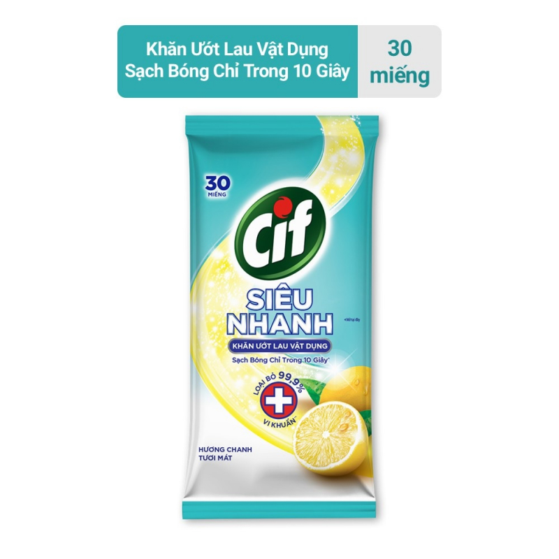 Wet wipes clean Cif items super fast