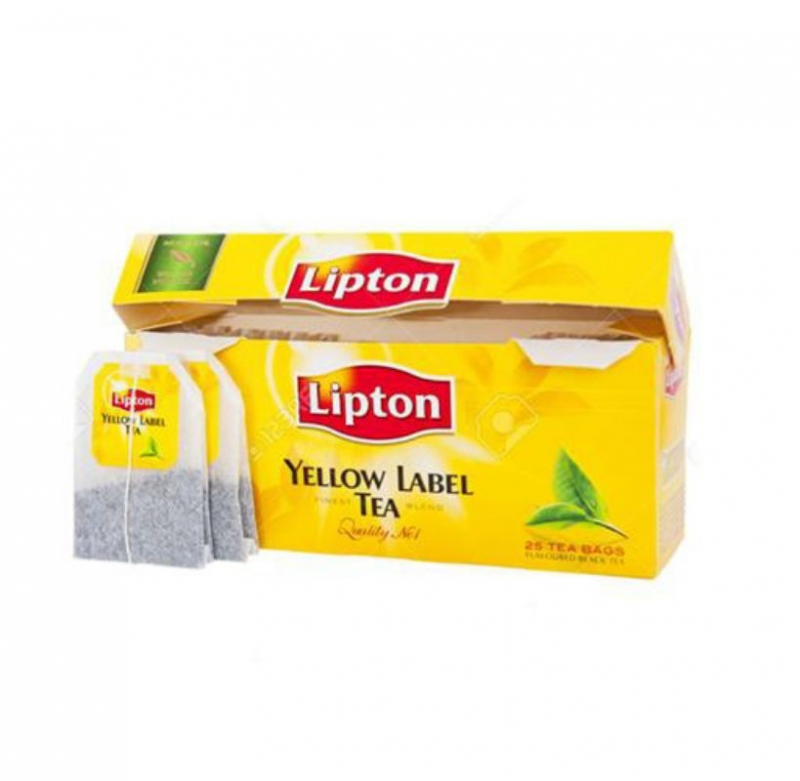 Lipton tea yellow label