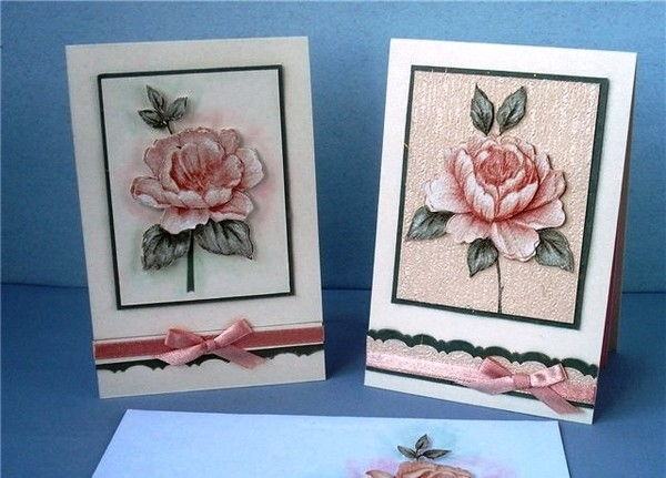 How to make a card 8/3 floating roses