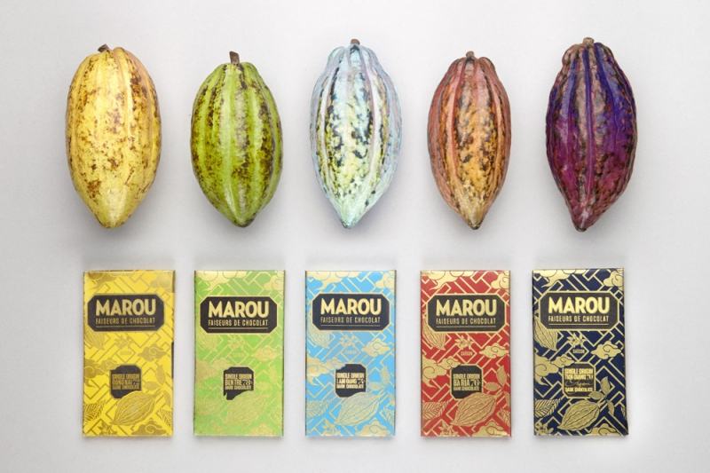 Five types of chocolate Marou