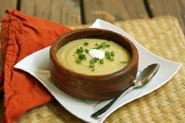 Milk potato soup