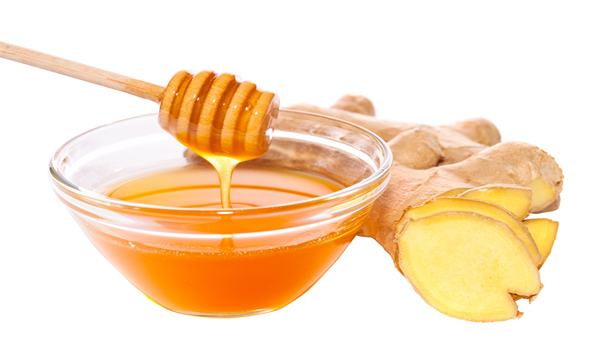 Honey with fresh ginger