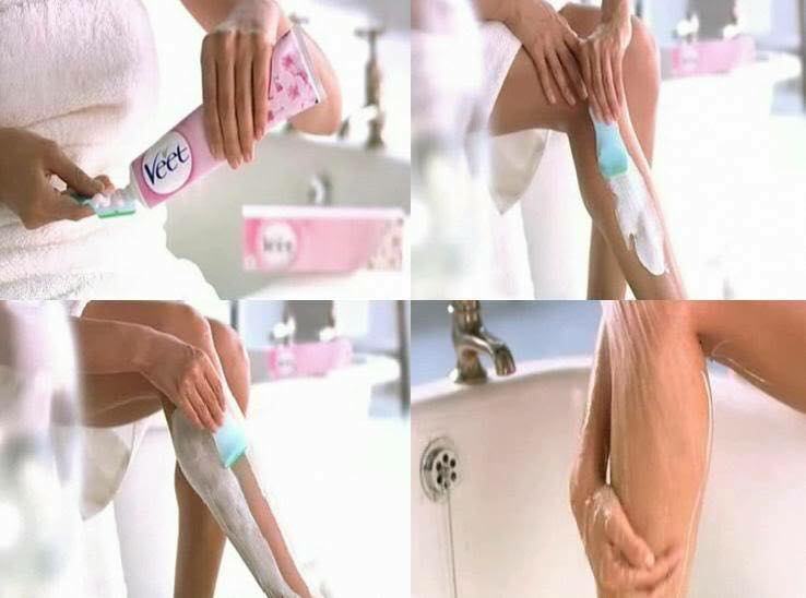 Steps to use Veet Hair Removal Cream