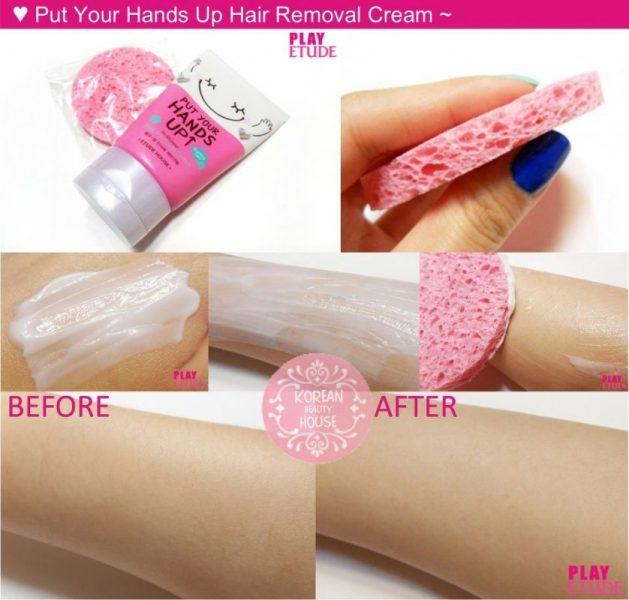 Hair removal process of Etude House Body Hair Removal Cream