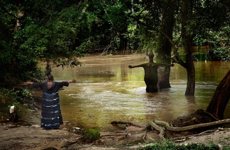In a 400-year-old forest in Osogbo, Nigeria called the Osun Sacred Forest, there is a river that is believed to be able to cure infertility.